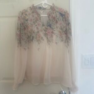 Floral Blouse with Ruffle Details Autres Filles Size Large